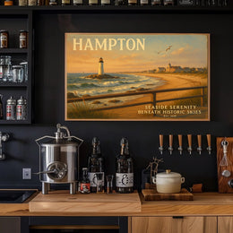 Hampton Seaside Serenity Wall Art Print