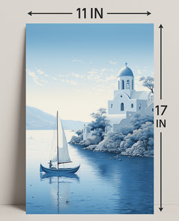 Tranquil Mediterranean Scene Poster PosterGoat