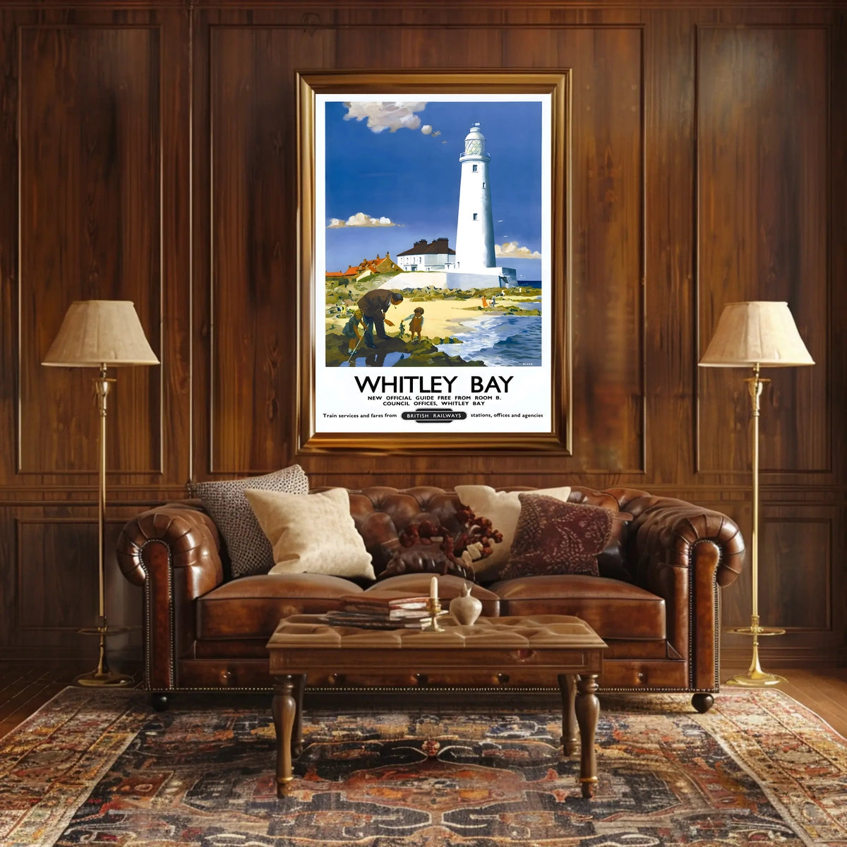 Whitley Bay Travel Poster