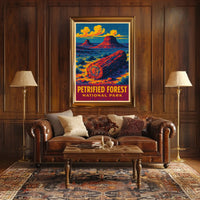 Petrified Forest Vintage Adventure Poster