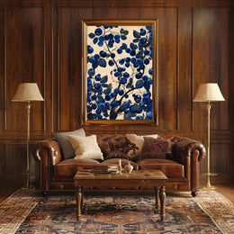 Blueberry Botanical Illustration Wall Art