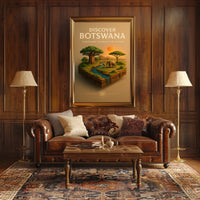 Discover Botswana Poster