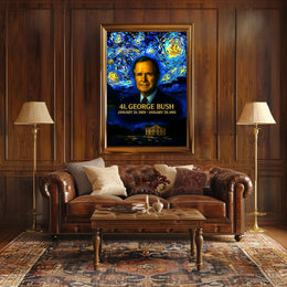 George H. W. Bush 41st President of the United States Presidential Masterpiece Series Poster