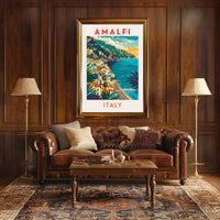 Amalfi Coast Travel Poster