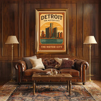 Detroit The Motor City Poster