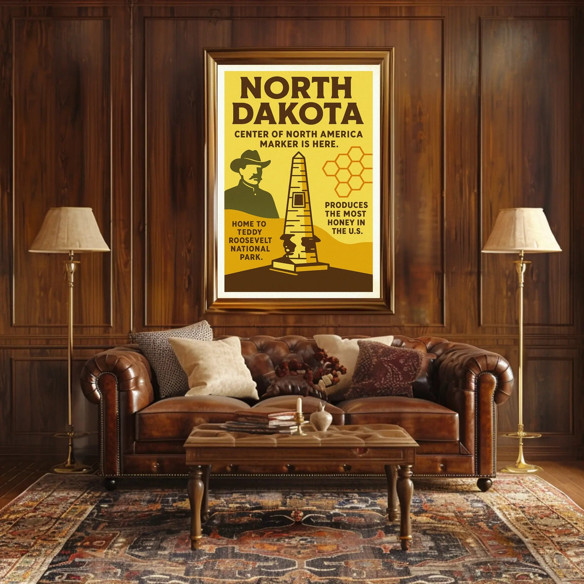 North Dakota Highlights Poster