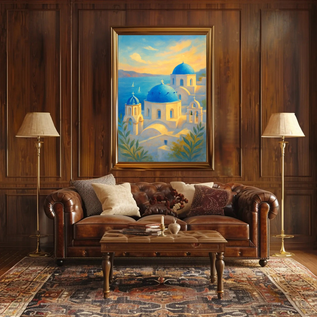 Santorini Serenity Poster