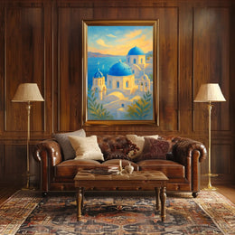Santorini Serenity Poster