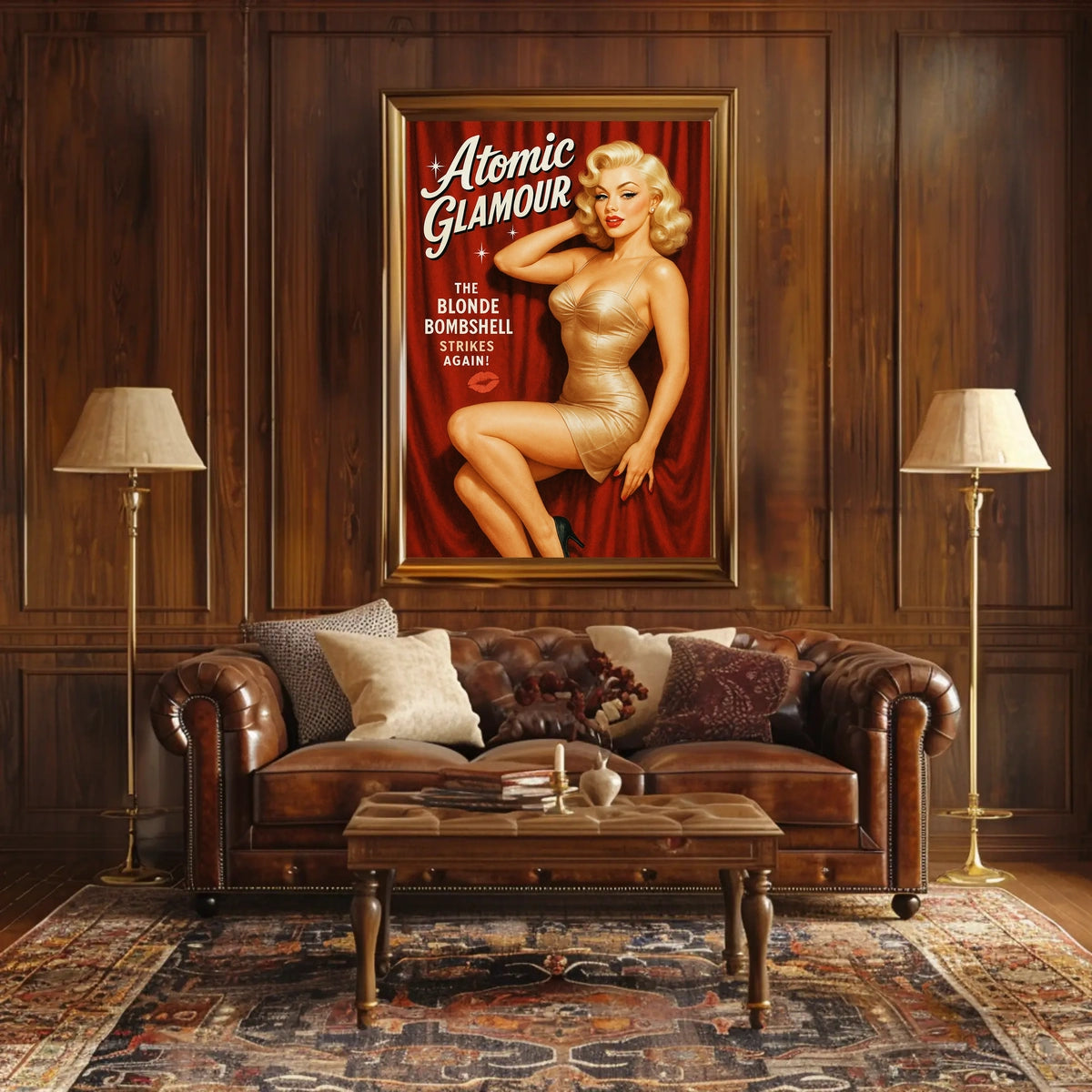 Atomic Glamour The Blonde Bombshell Poster