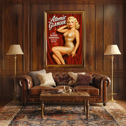 Atomic Glamour The Blonde Bombshell Poster