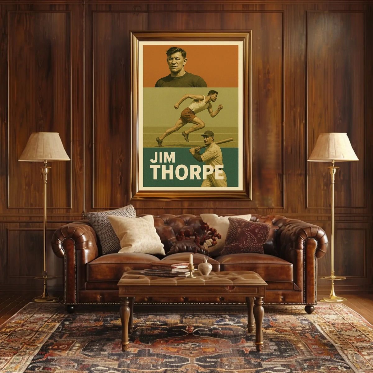 Jim Thorpe Athletic Icon Poster