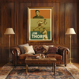 Jim Thorpe Athletic Icon Poster