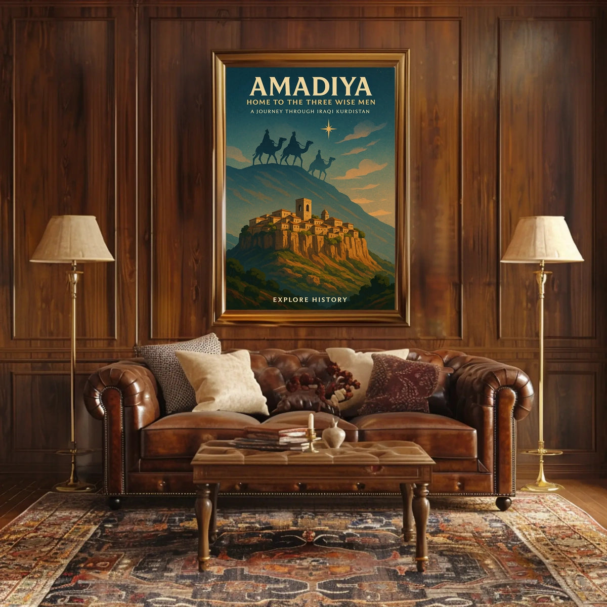 Amadiya Home to the Three Wise Men Poster