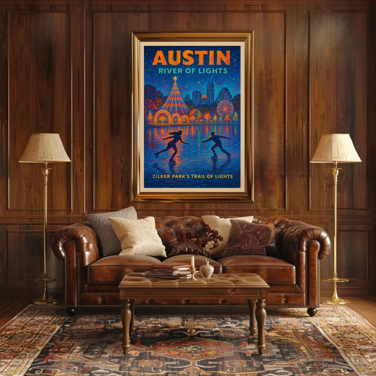 Austin River Of Lights Poster