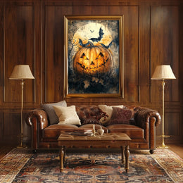 Halloween Jack-O'-Lantern Art Print Poster