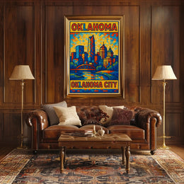 Oklahoma City Skyline Poster