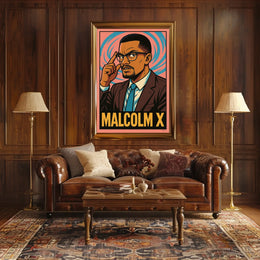 Malcolm X Iconic Leader Poster