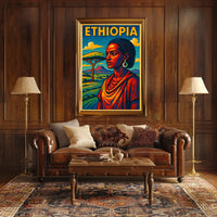 Ethiopia A Vibrant Tribute Poster