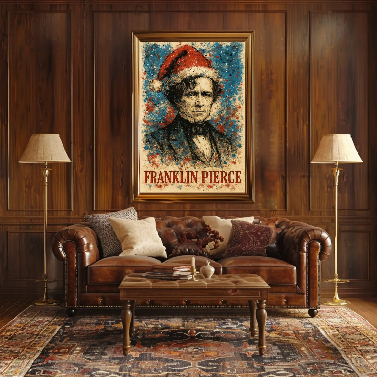 Franklin Pierce 14th President of the United States Christmas SeriesPoster