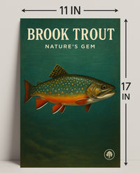 Brook Trout Nature's Gem Wall Art Print PosterGoat