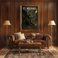 Saint Michael the Archangel Spiritual Art Poster