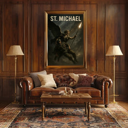 Saint Michael the Archangel Spiritual Art Poster