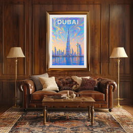 Dubai Skyline Poster
