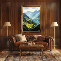 Andorra Pyrenees Mountain Landscape View Poster