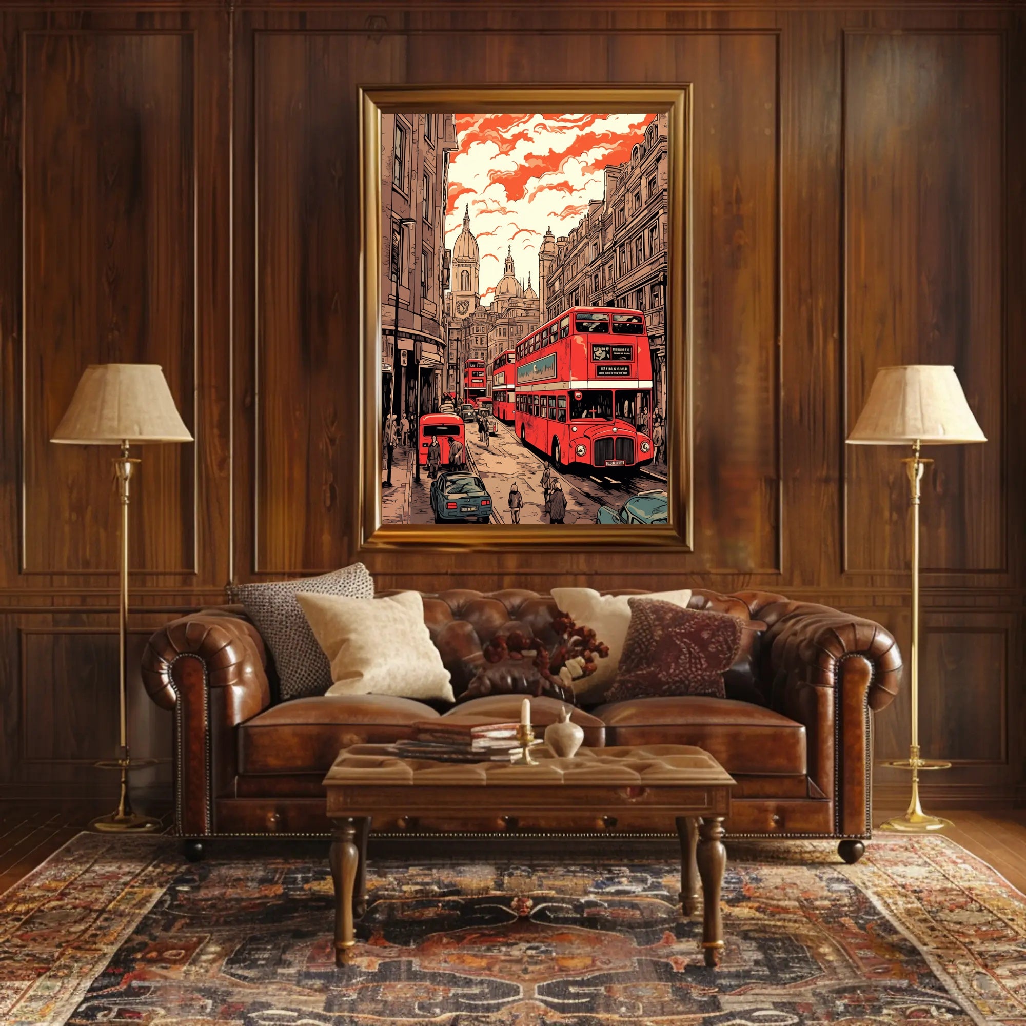 London Street Scene Poster