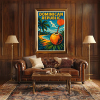 Tropical Paradise Dominican Republic Poster