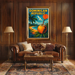 Tropical Paradise Dominican Republic Poster