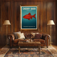 Cherry Barb Freshwater Aquarium Fish Poster PosterGoat