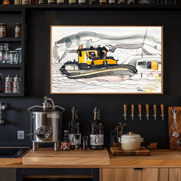 Bessie of NV Tugboat Abstract Artistic Poster