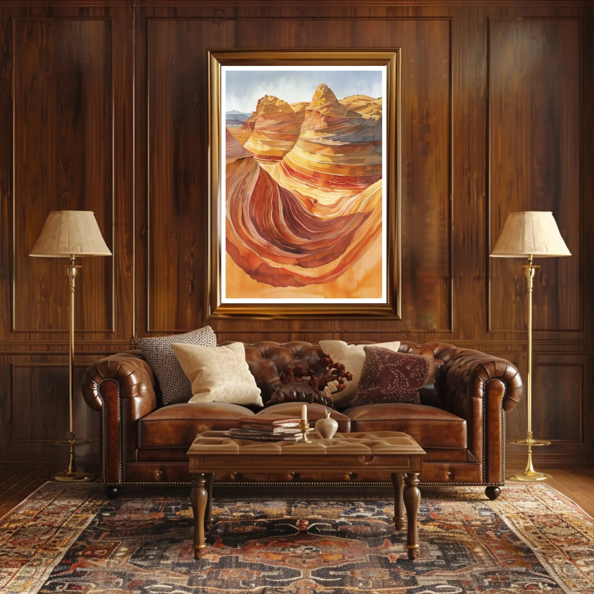 Desert Waves Poster PosterGoat