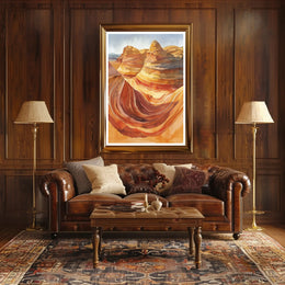 Desert Waves Poster PosterGoat