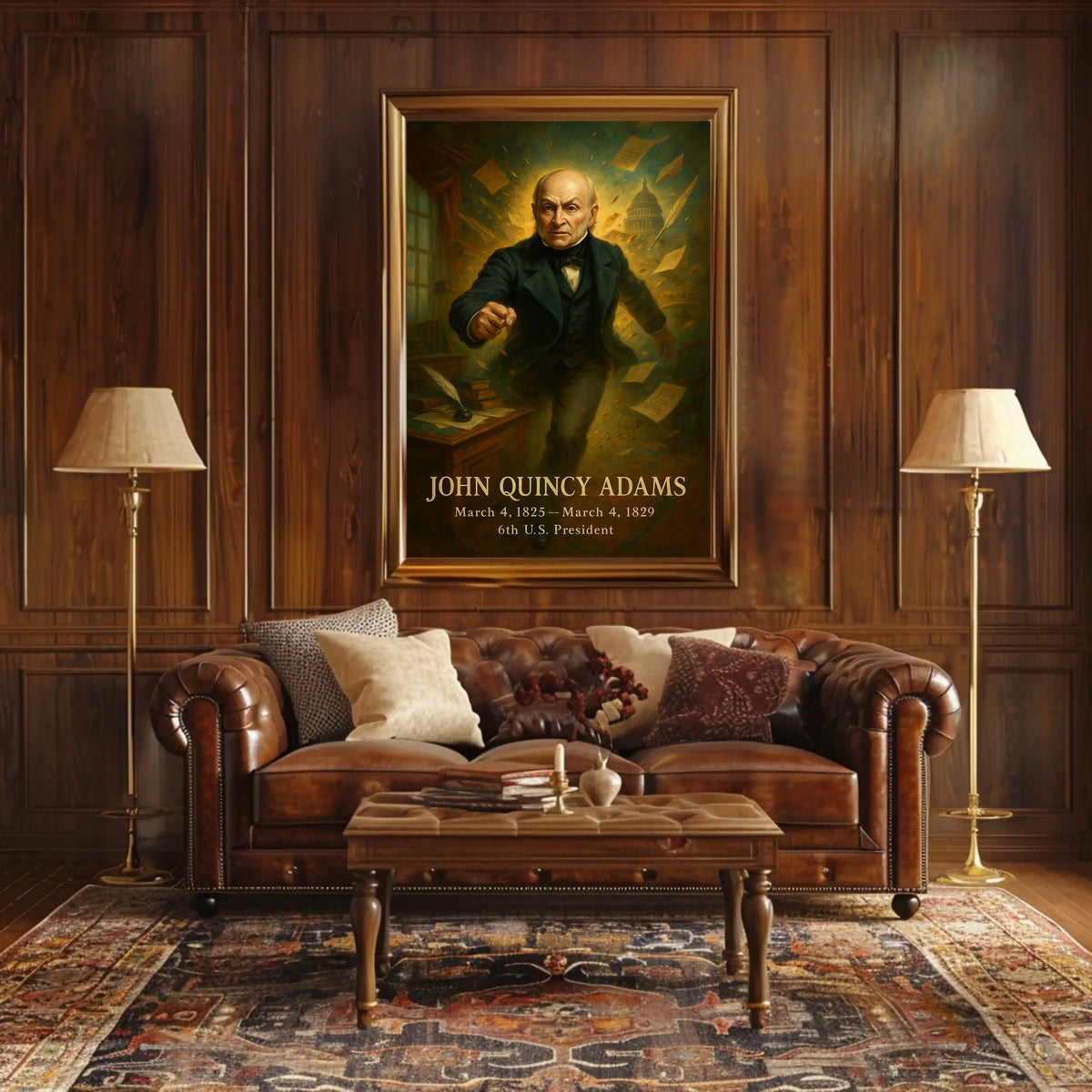 John Quincy Adams Patriotic Historical or Presidential Poster