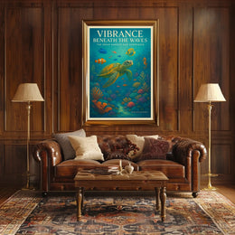 Vibrance Beneath the Waves Poster