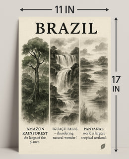 Wonders of Brazil Poster PosterGoat