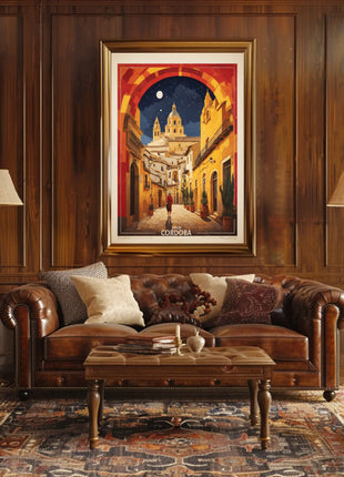 Córdoba Nighttime Charm Travel Poster