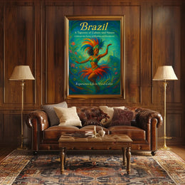 Brazil A Tapestry of Culture and Nature Poster
