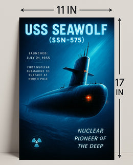 USS Seawolf Nuclear Pioneer Poster PosterGoat