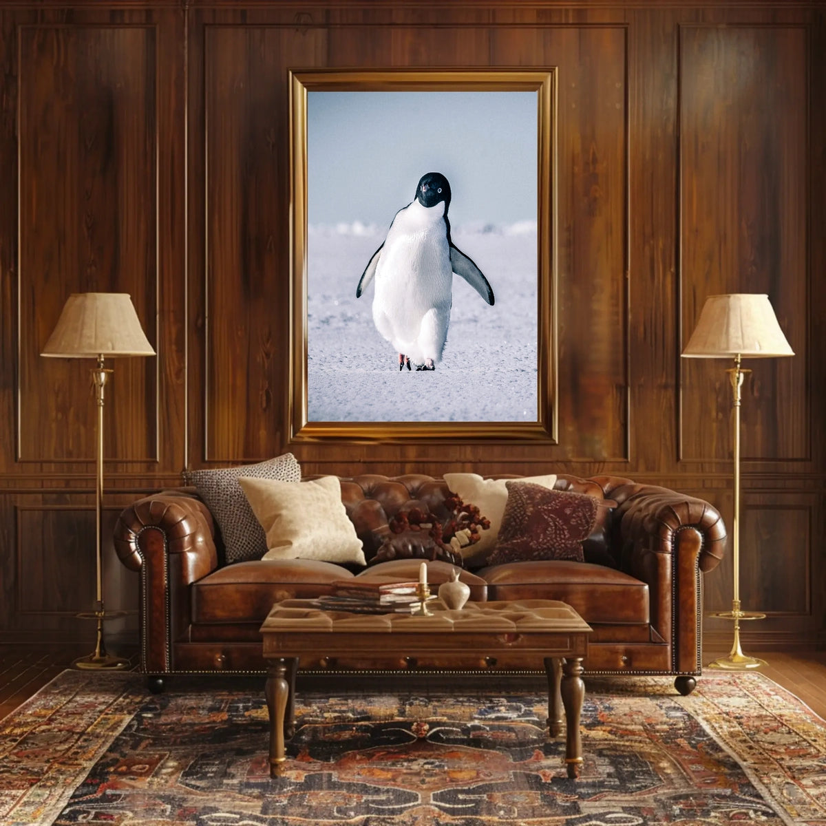 Penguin On Ice Poster