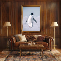 Penguin On Ice Poster