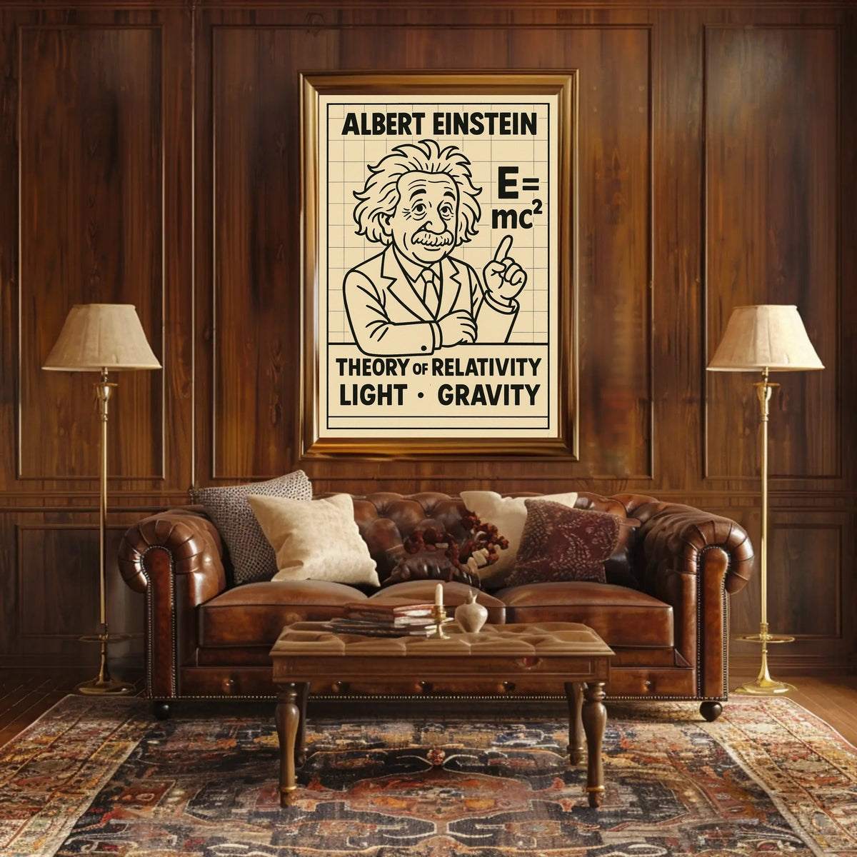 Albert Einstein Theory Of Relativity Poster