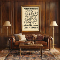 Albert Einstein Theory Of Relativity Poster