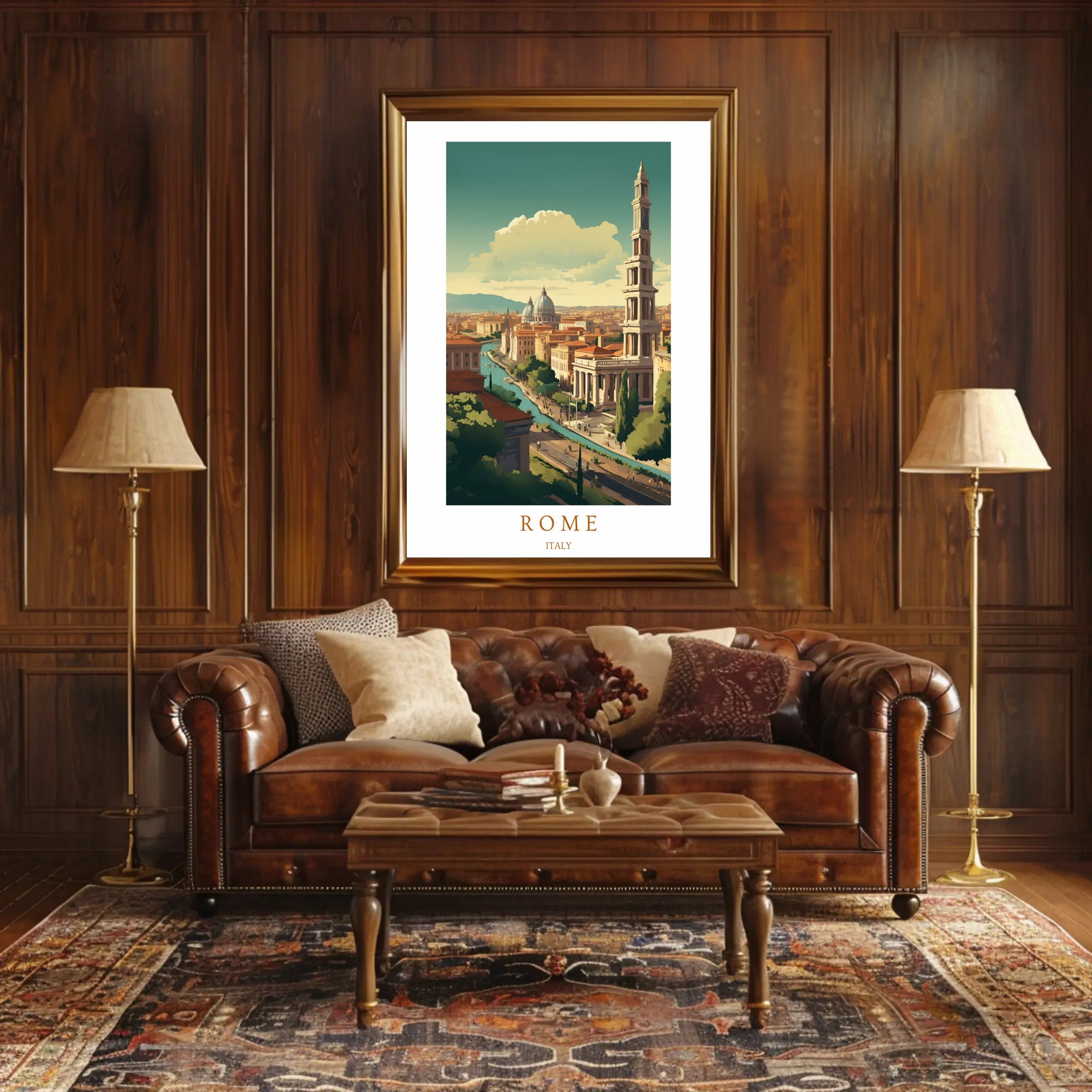 Scenic View of Rome Poster PosterGoat
