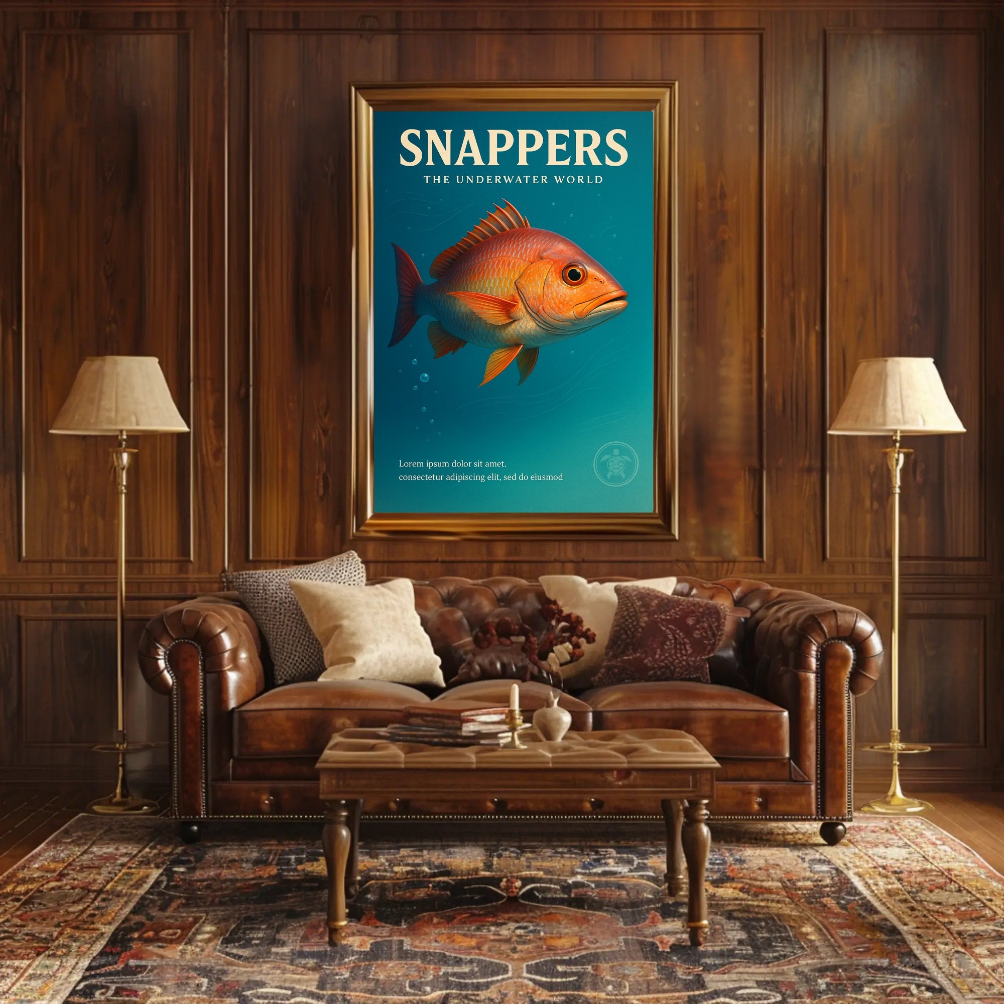 Snappers The Underwater World Poster PosterGoat