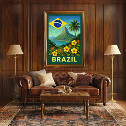 Brazil Vibrant Landscapes Poster