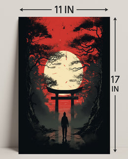 Journey Through The Torii Gate Poster PosterGoat