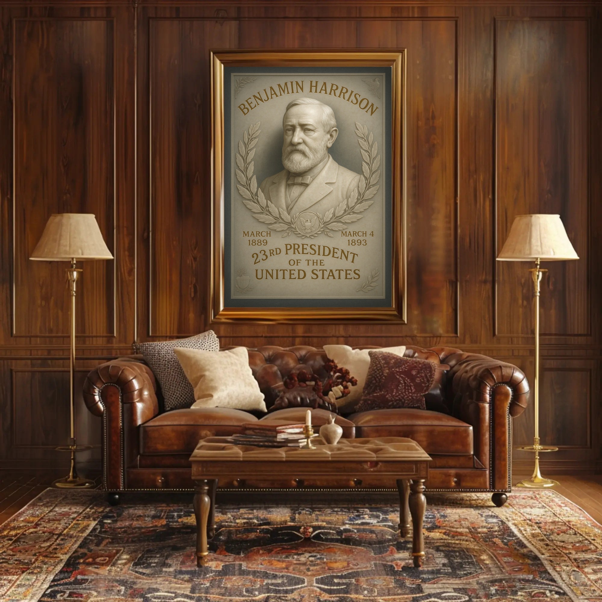Benjamin Harrison 23rd President Poster PosterGoat